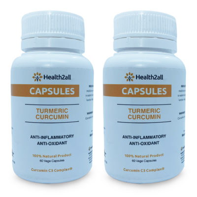2 x TURMERIC CURCUMIN CAPSULES (CAPSULES 2GO)